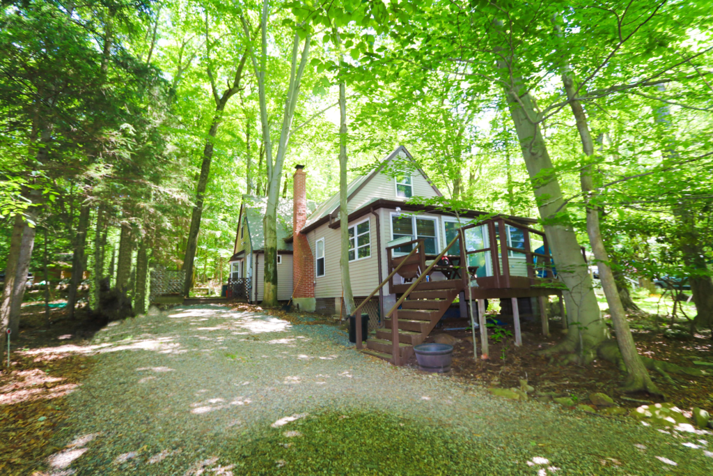 Camp 61 cabin in the woods